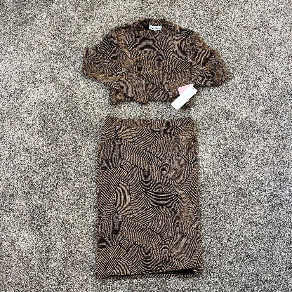 NWT Almost Famous Sparkle Matching Set
